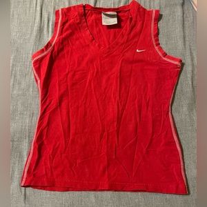 Nike small red workout tops